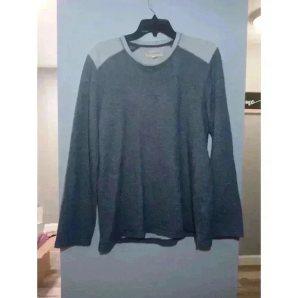 Tommy Bahama Mens Sweater Blue Medium Fleece‎ Pullover Lightweight Lounge Shirt - Picture 1 of 8